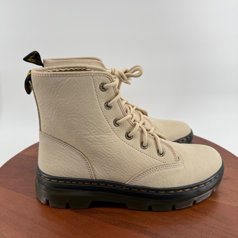 Dr. Martens Charlee Chukka Boots Women Parchment Beige Milled Nubuck WP 9